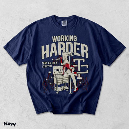 white - True Navy mockup