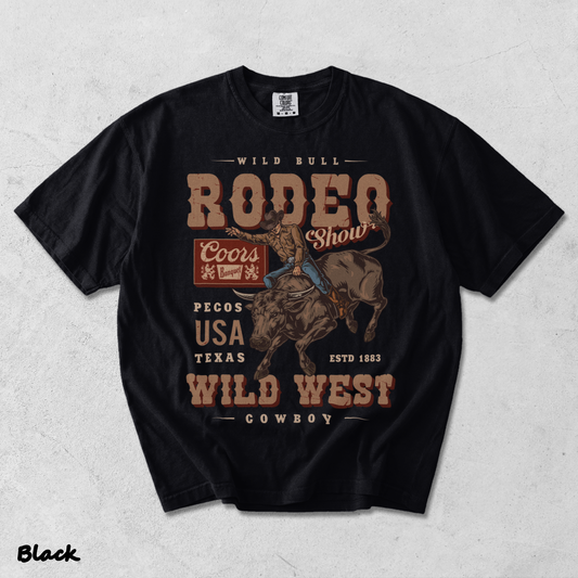 Wild Bull Rodeo - Black mockup