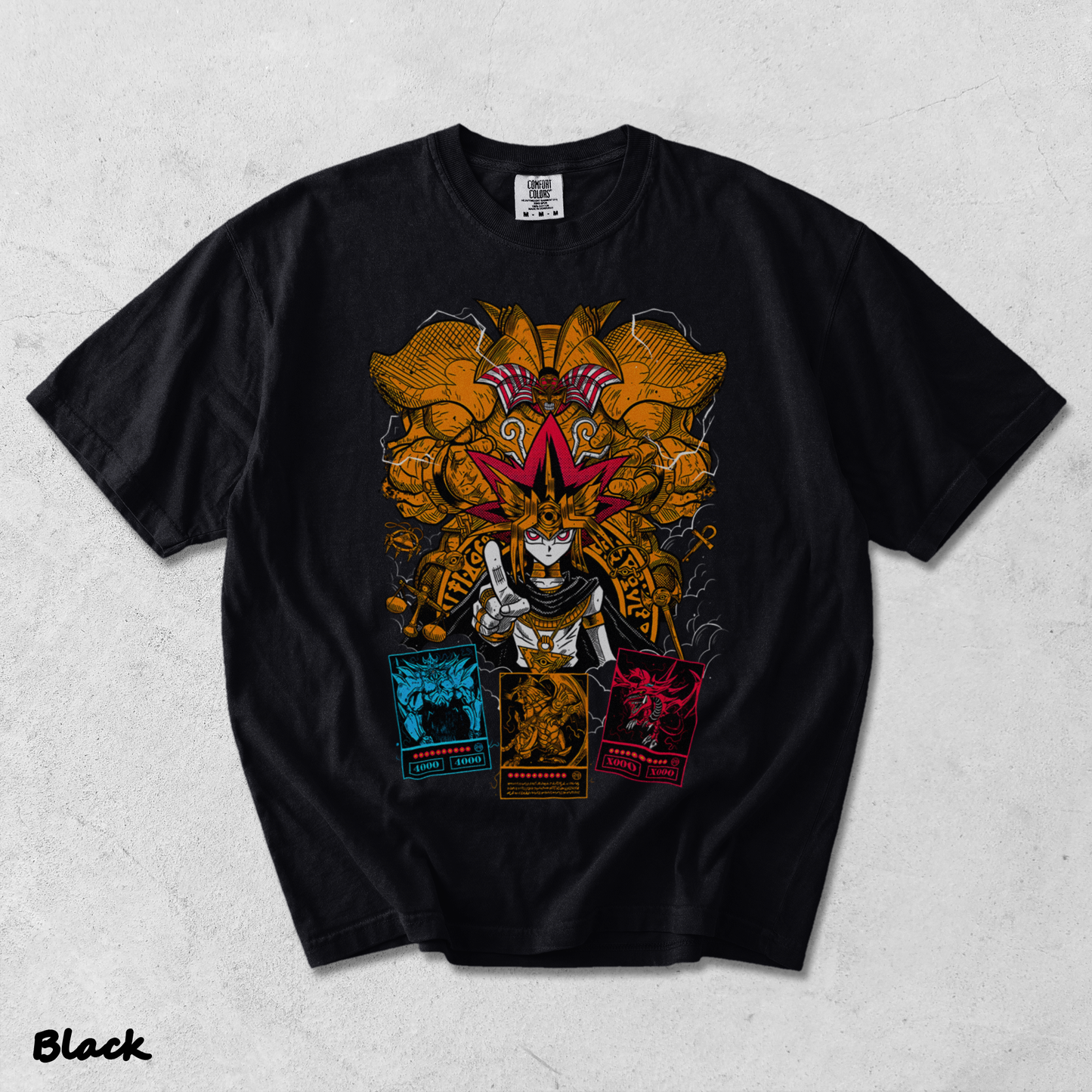 WM197-S1-211124-37-2XL-T-SHIRT-BLACK Yugioh ANIME - Black mockup