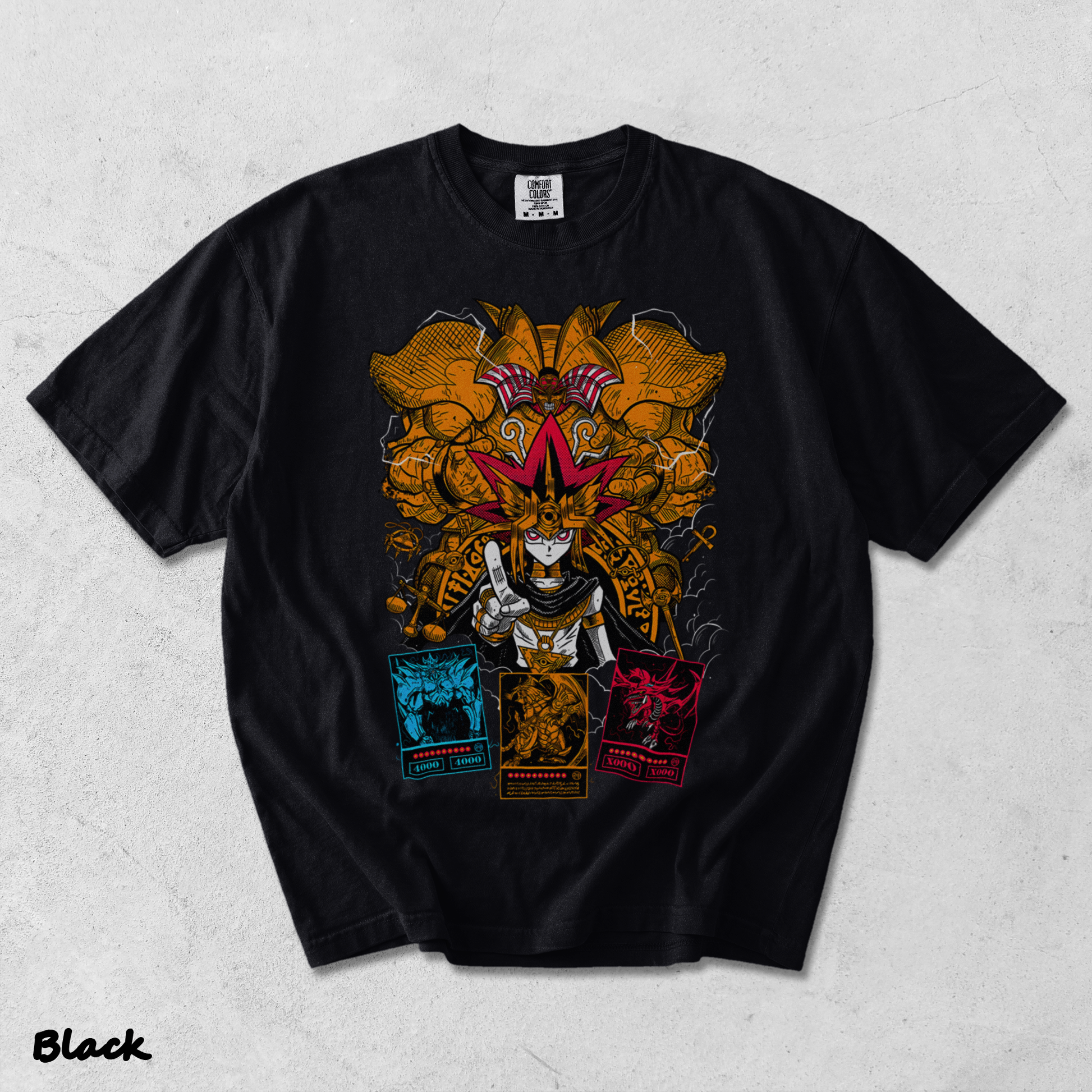 WM197-S1-211124-37-2XL-T-SHIRT-BLACK Yugioh ANIME - Black mockup