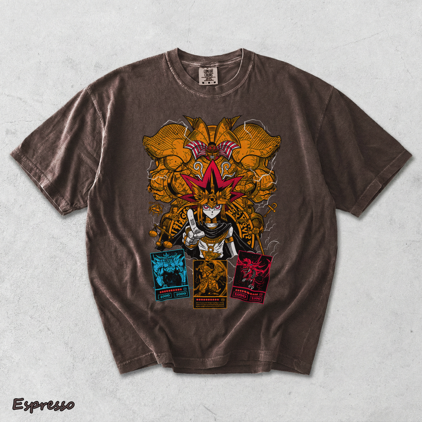 WM197-S1-211124-37-2XL-T-SHIRT-BLACK Yugioh ANIME - Espresso mockup