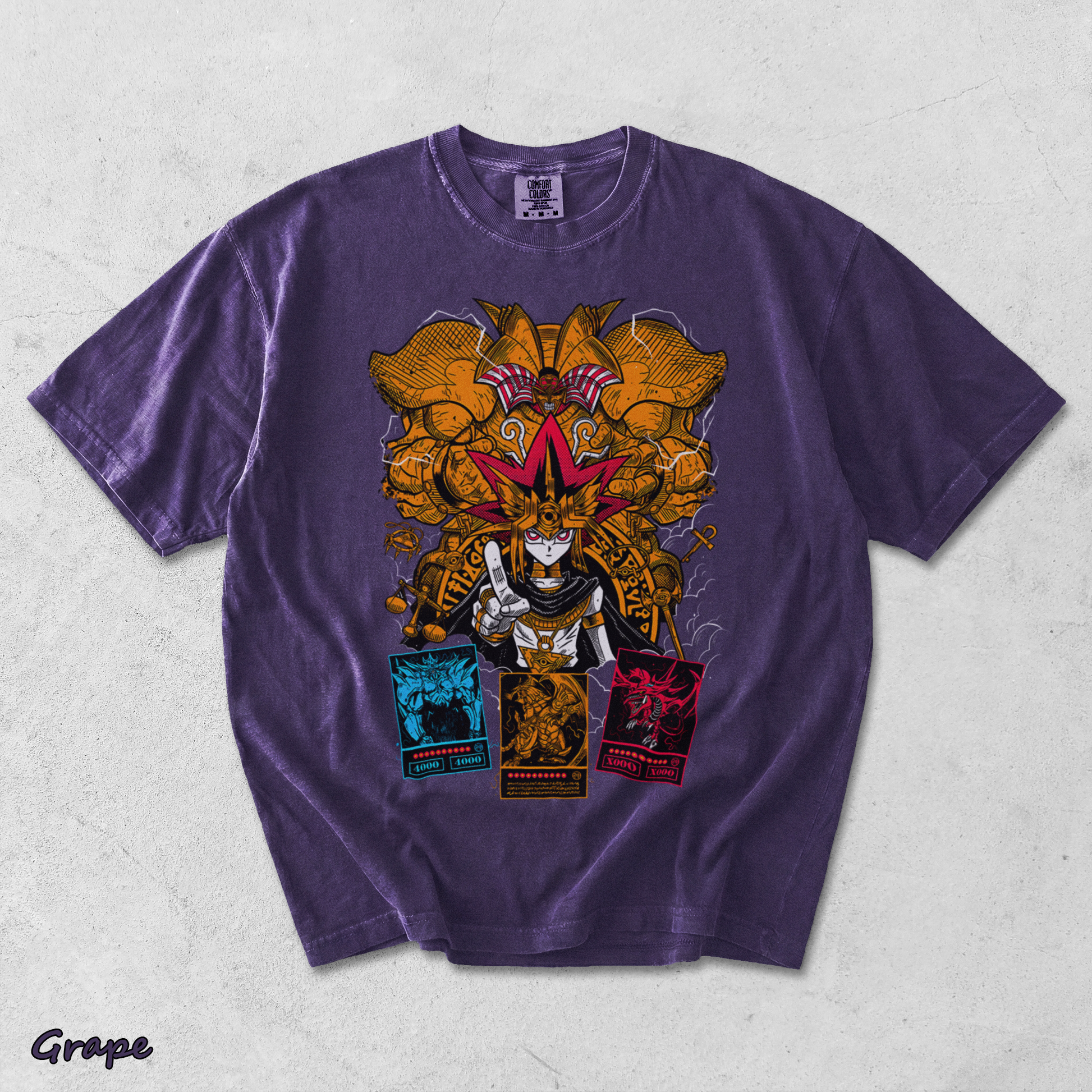 WM197-S1-211124-37-2XL-T-SHIRT-BLACK Yugioh ANIME - Grape mockup
