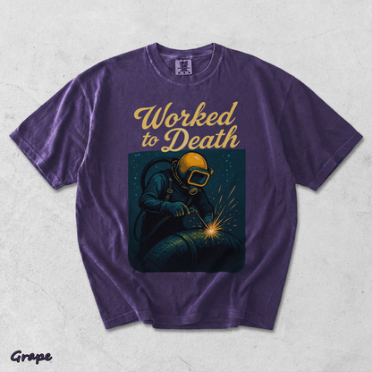 Worked to Death Workman - Grape mockup