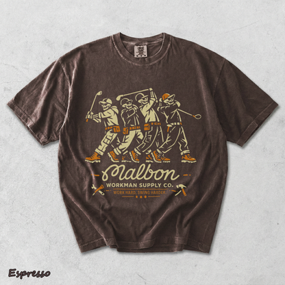 Workman Supply Co Skeleton Malbon Golfers - Espresso mockup