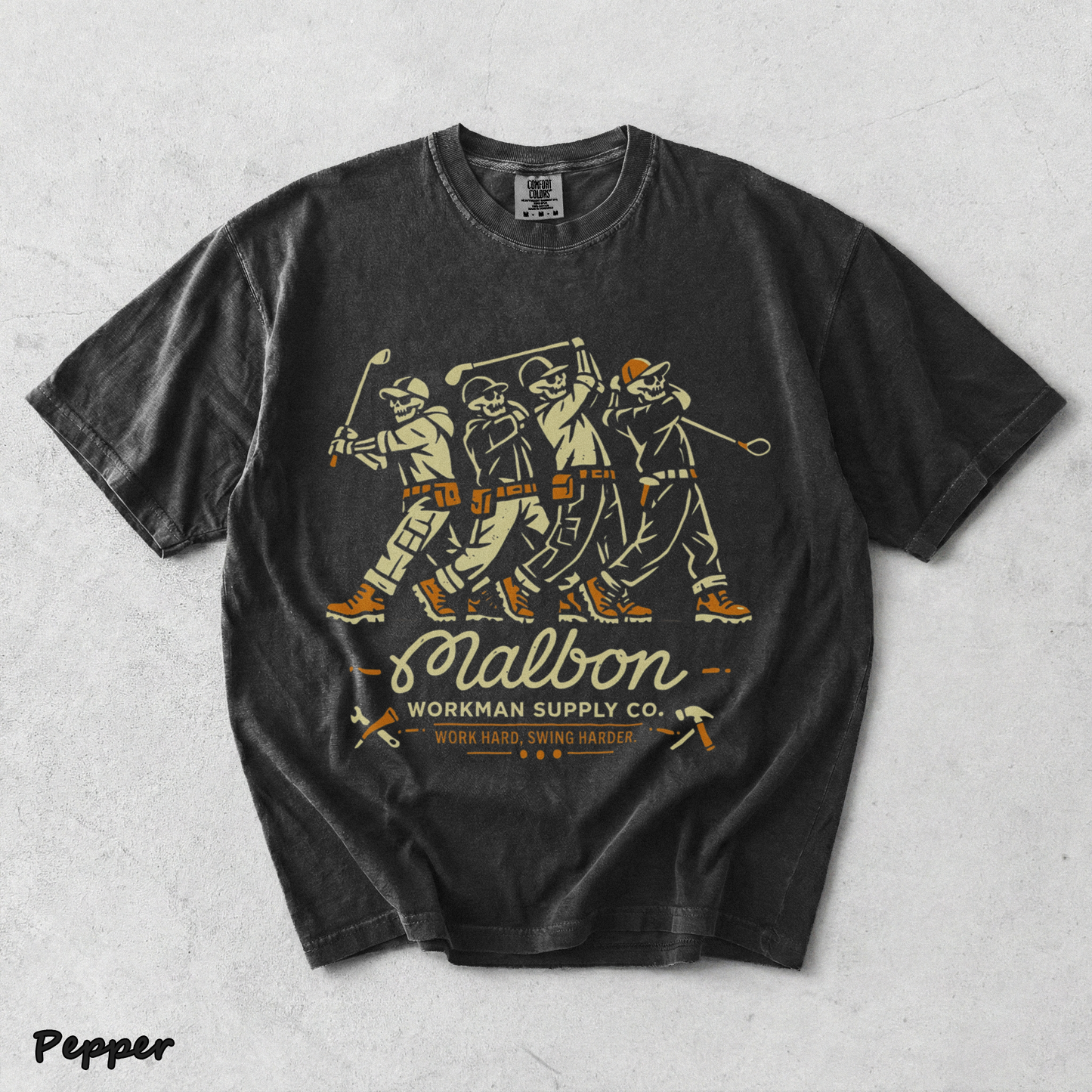 Workman Supply Co Skeleton Malbon Golfers - Pepper mockup