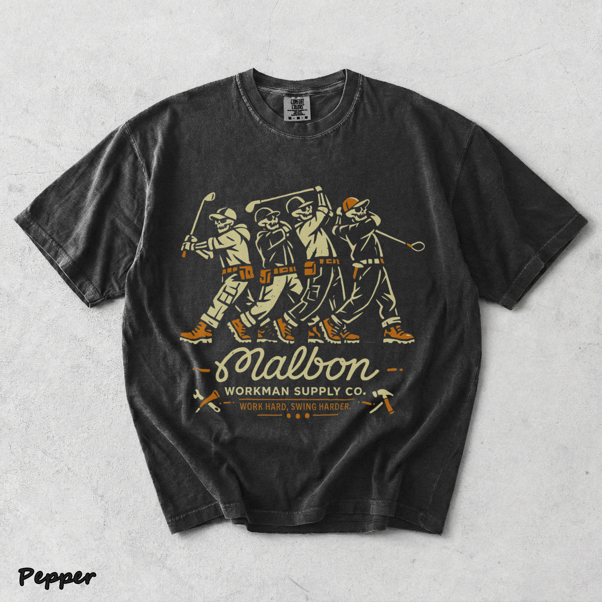 Workman Supply Co Skeleton Malbon Golfers - Pepper mockup
