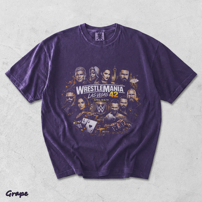 WrestleMania 42 Las Vegas Retro Wrestling 2 - Grape mockup