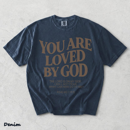YOU ARE LOVED BY GOD 1 - Denim mockup