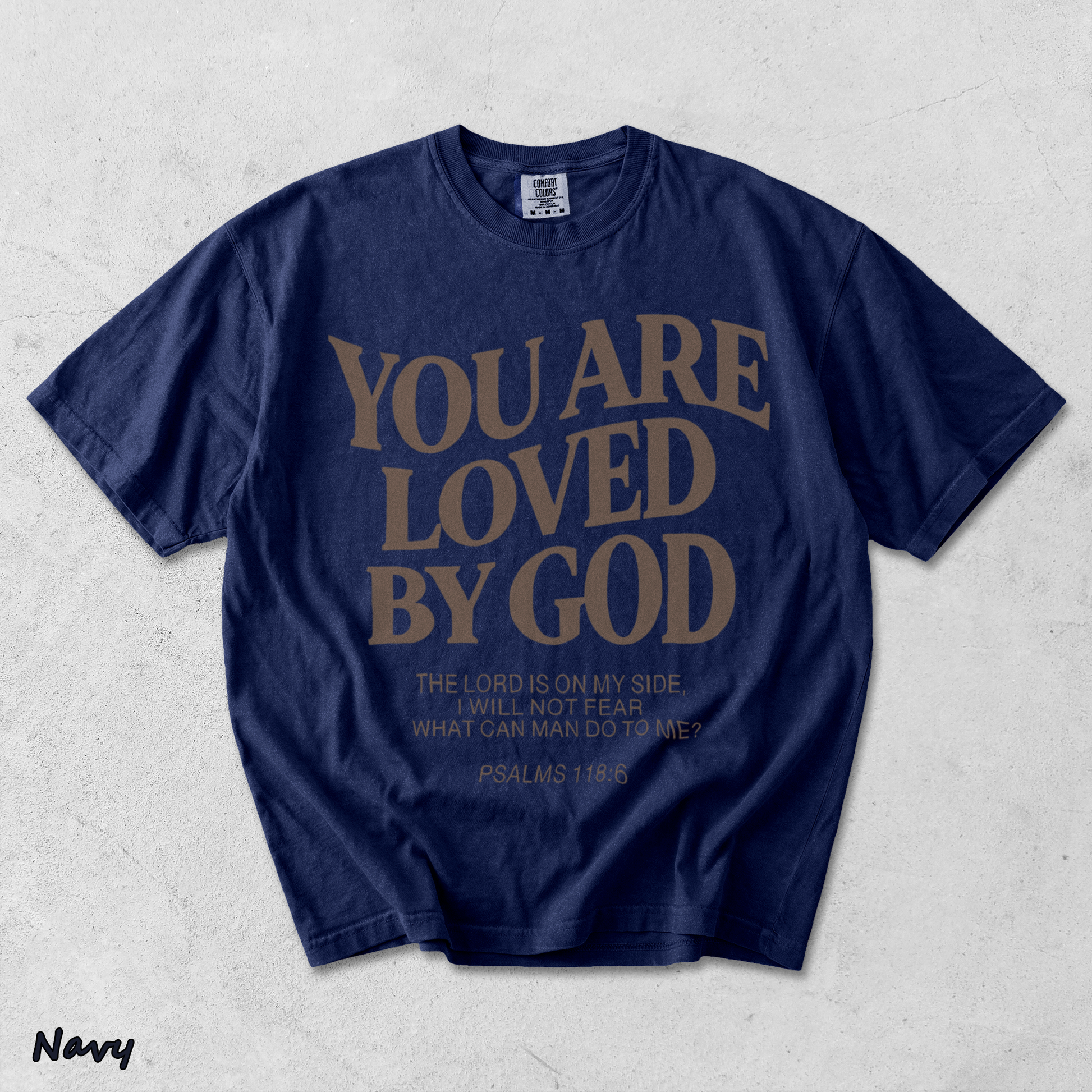 YOU ARE LOVED BY GOD 1 - True Navy mockup