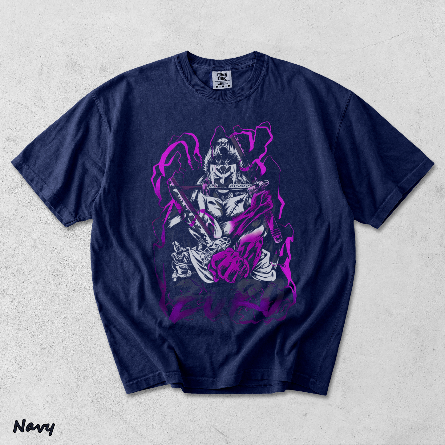 Zoro Asura X One Piece - True Navy mockup